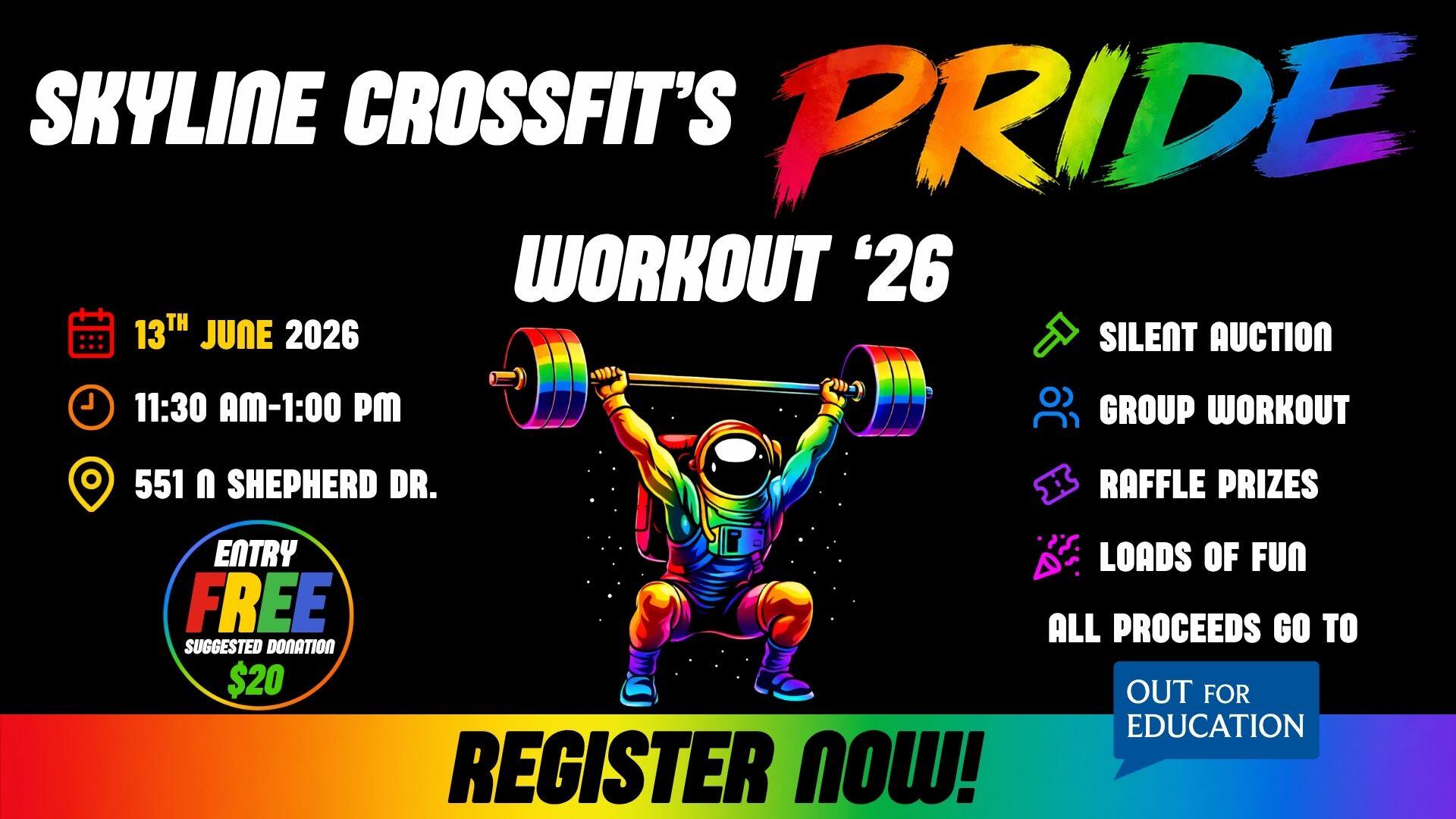 Campaign cover image for Skyline CrossFit's Pride Workout 2026: Benefitting OFE