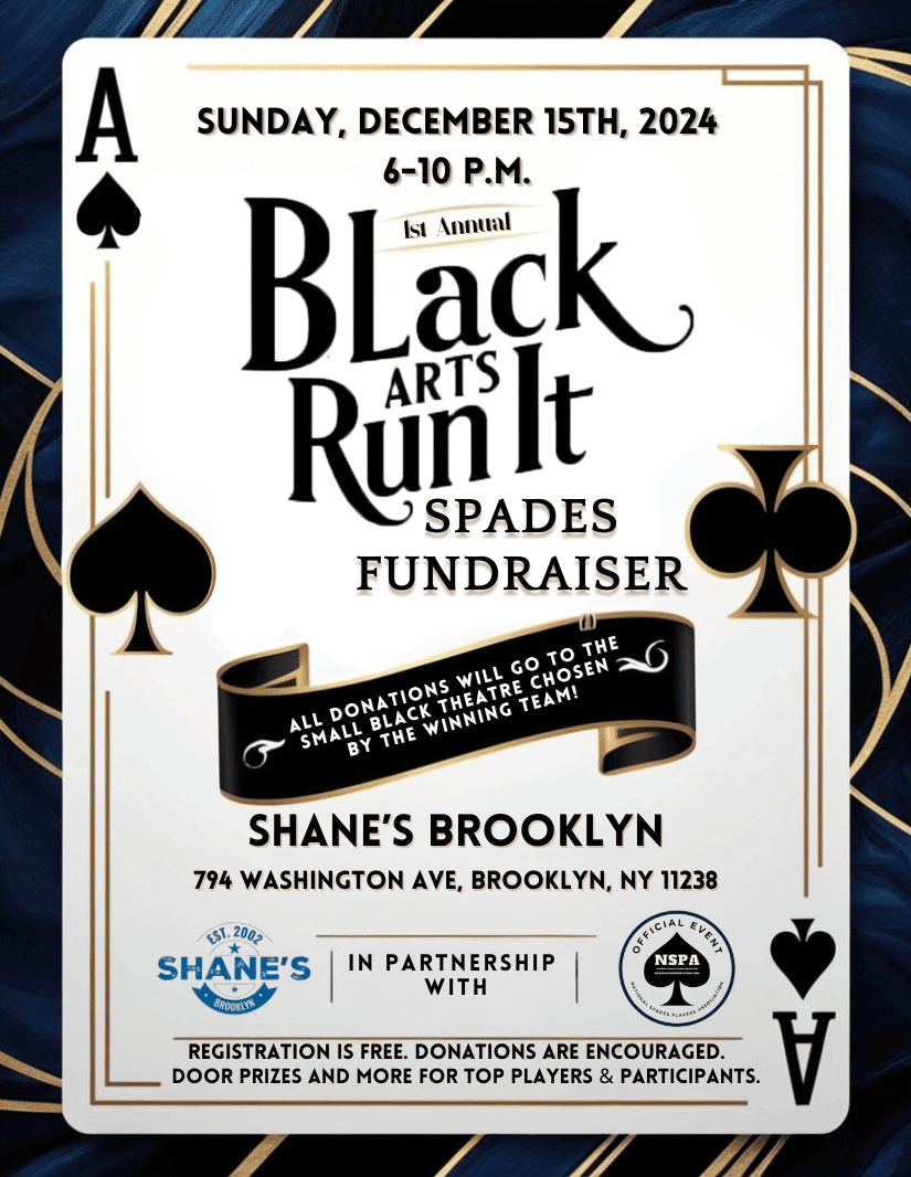 Campaign cover image for Black Arts Run It  Spades Fundraiser