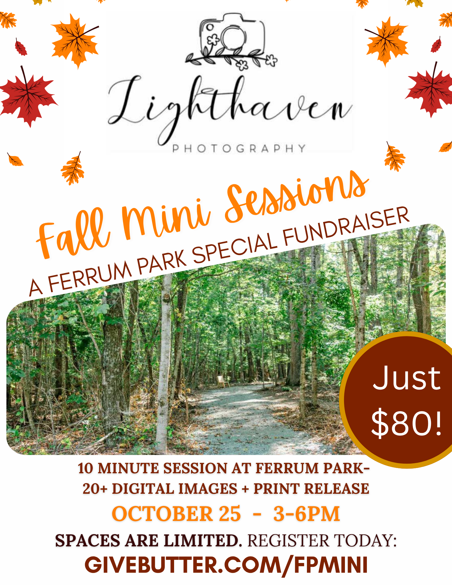 Campaign cover image for Lighthaven Photography - Ferrum Park mini-sessions