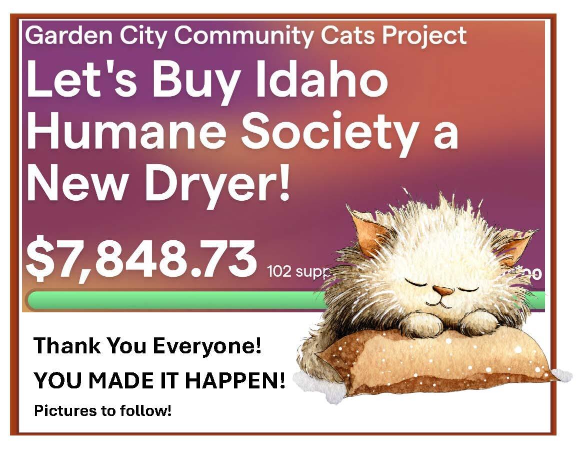 Campaign cover image for Let's Buy Idaho Humane Society a New Dryer!