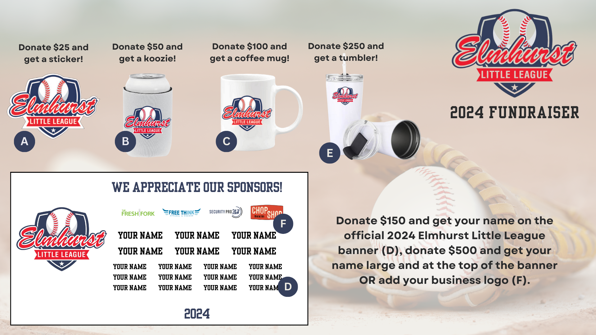 Campaign cover image for Support the Elmhurst Little League!