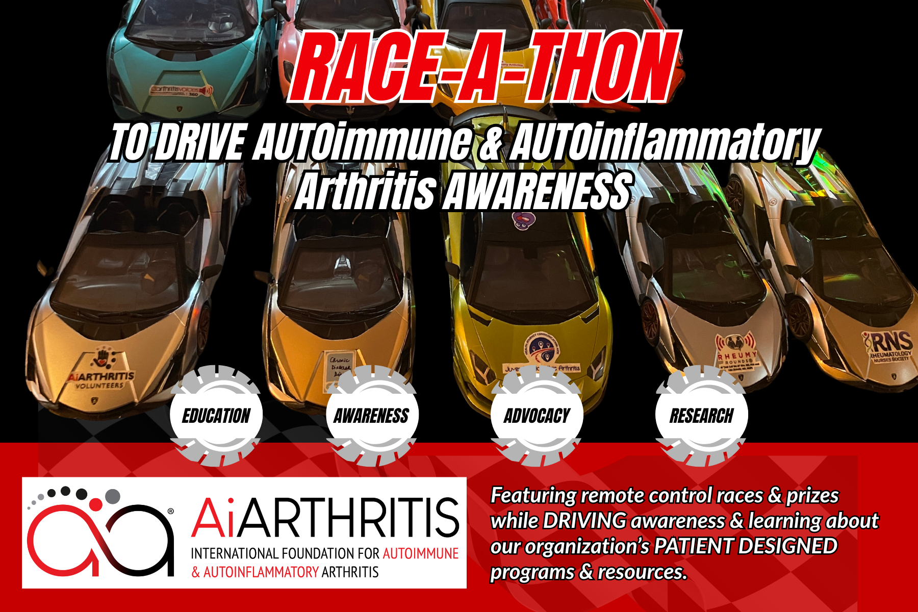 Campaign cover image for Race-A-Thon to DRIVE Awareness for AiArthritis