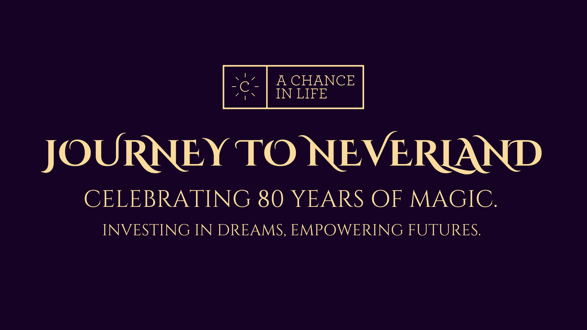 Campaign cover image for A Chance In Life: Journey to Neverland