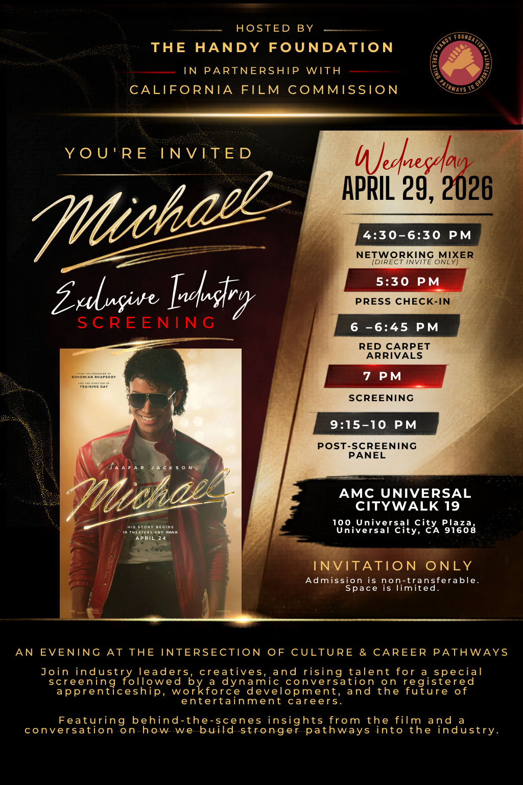 Campaign cover image for Michael Jackson Exclusive Screening and Mixer