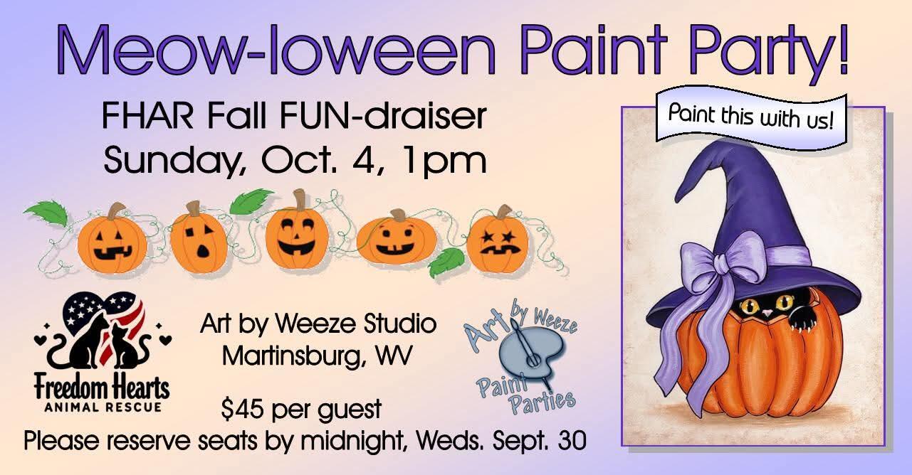 Campaign cover image for Meow-loween Paint Party