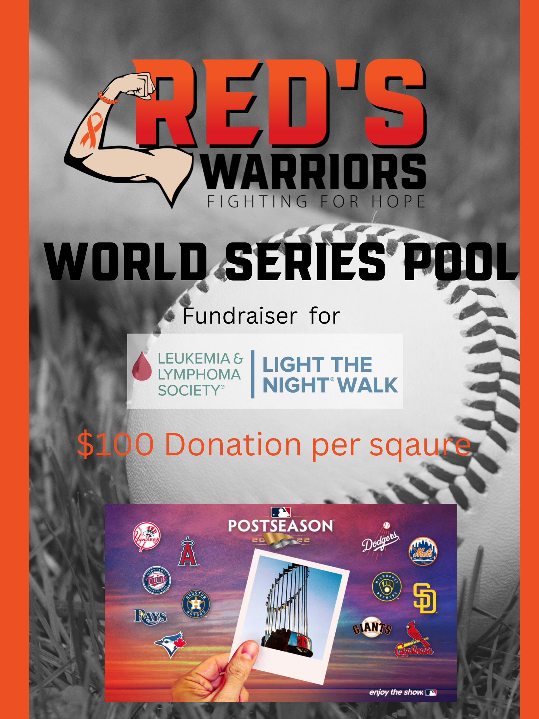 Campaign cover image for Red's Warriors 2022 World Series Pool