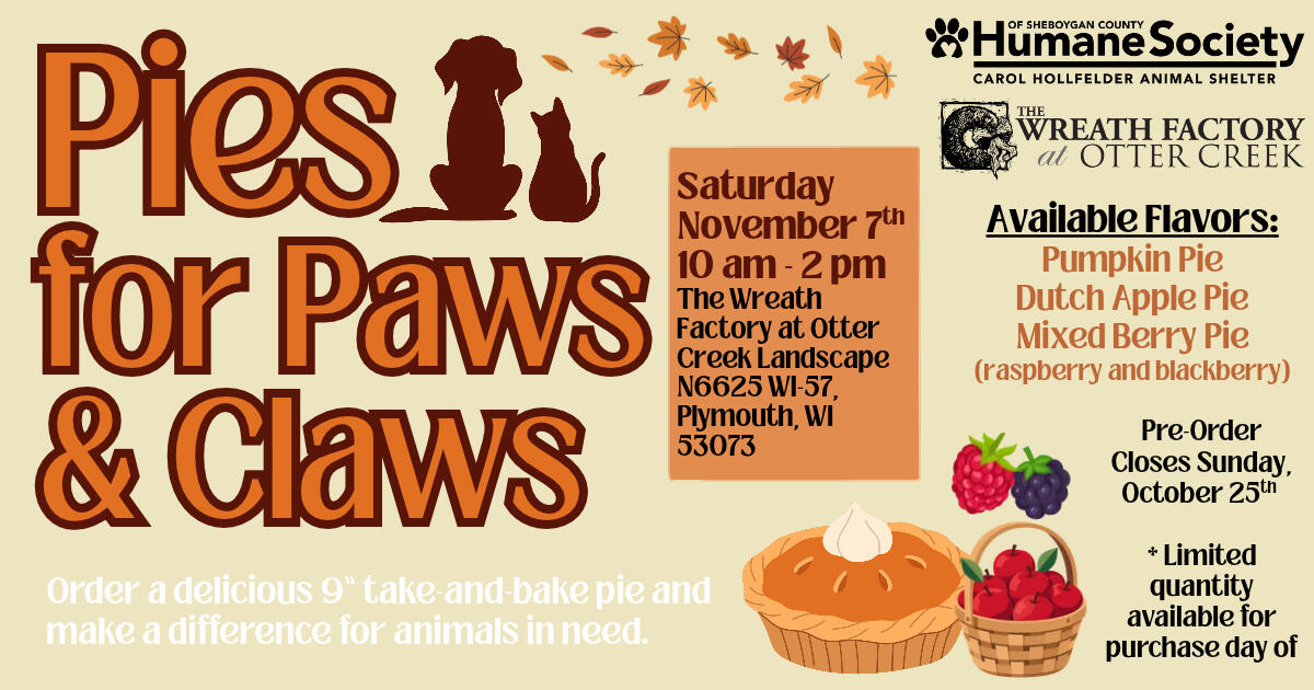 Campaign cover image for Pies for Paws & Claws 2026