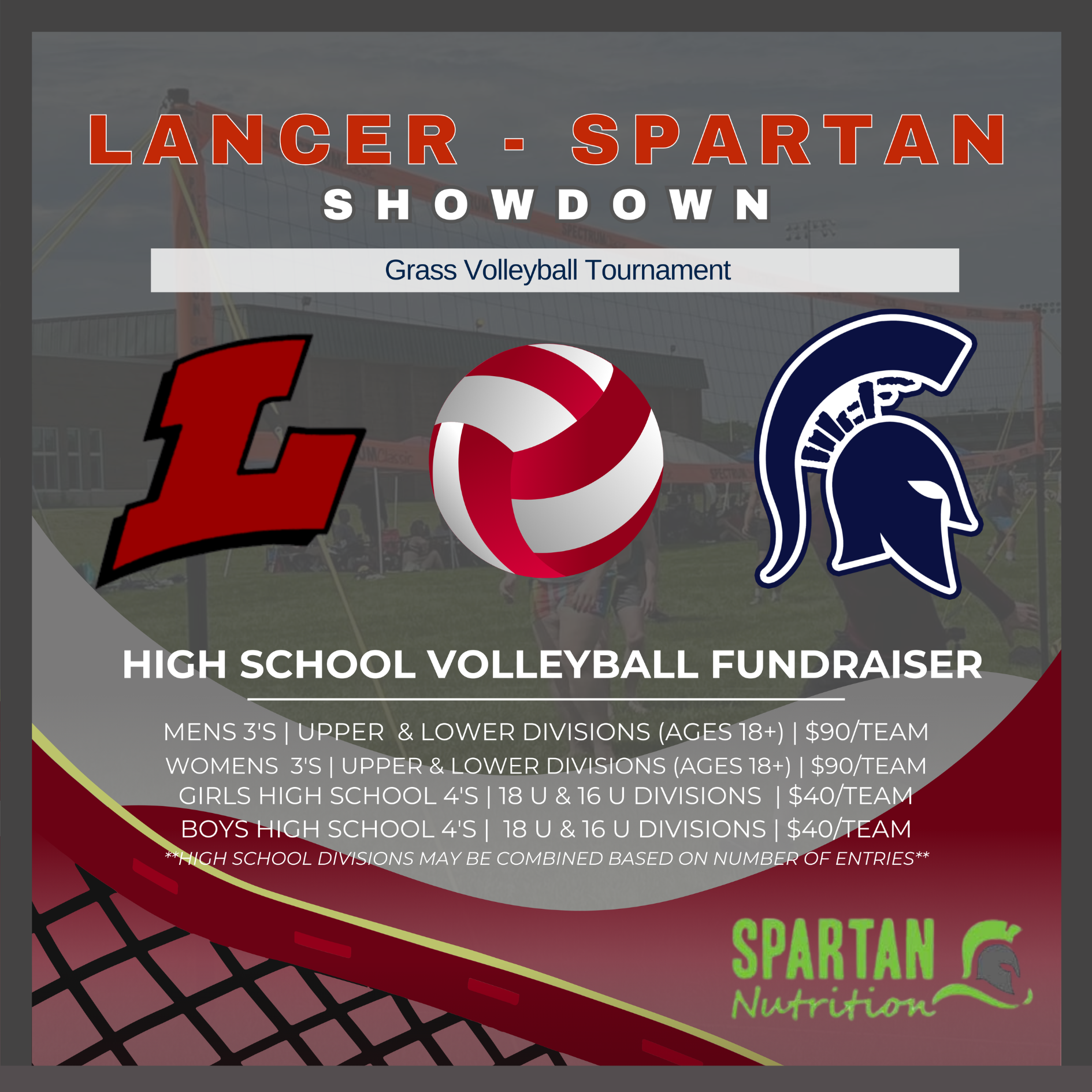 Campaign cover image for Lancer - Spartan Showdown | Grass Volleyball Tournament