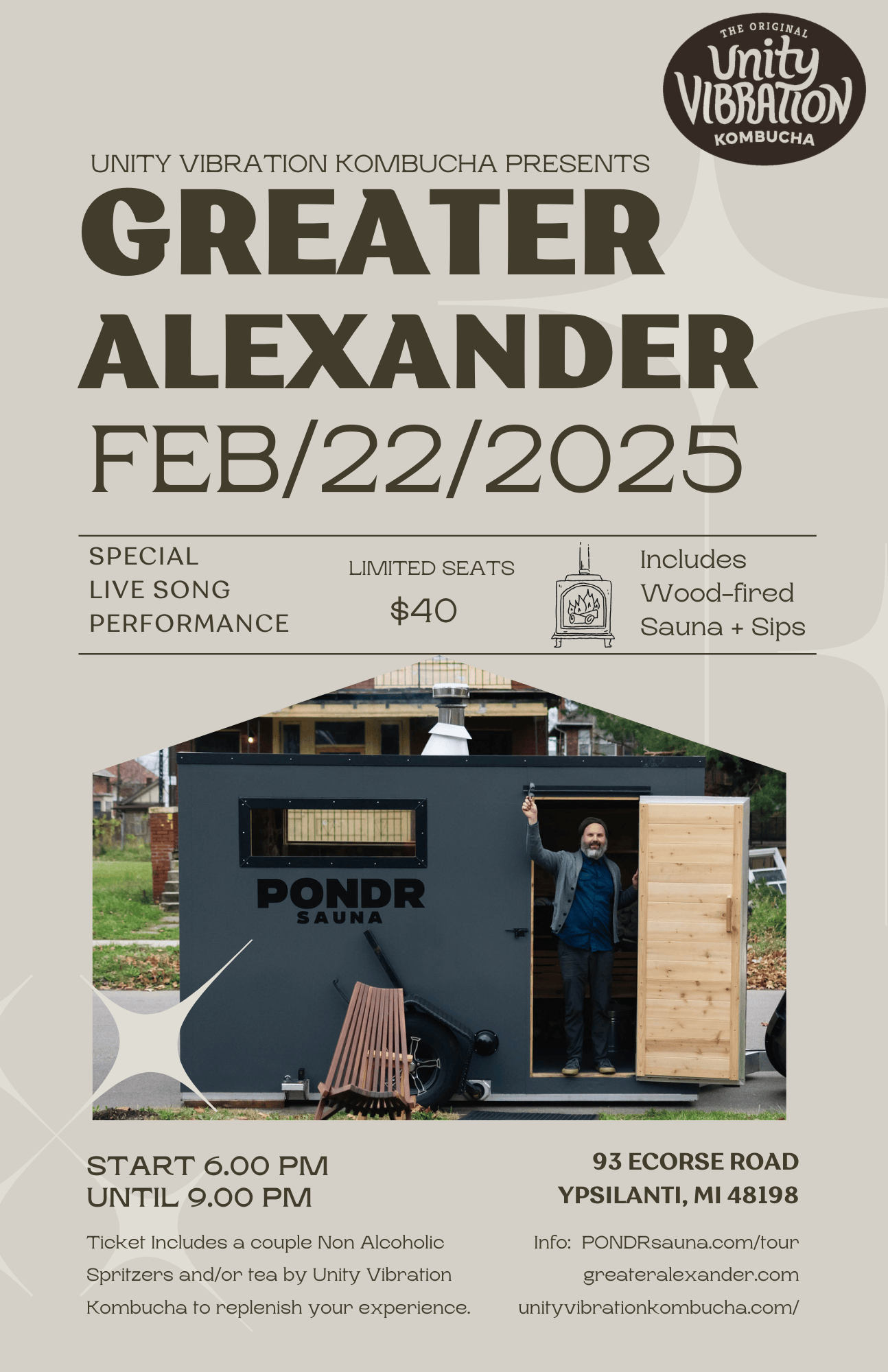 Campaign cover image for Unity Vibration Presents Greater Alexander