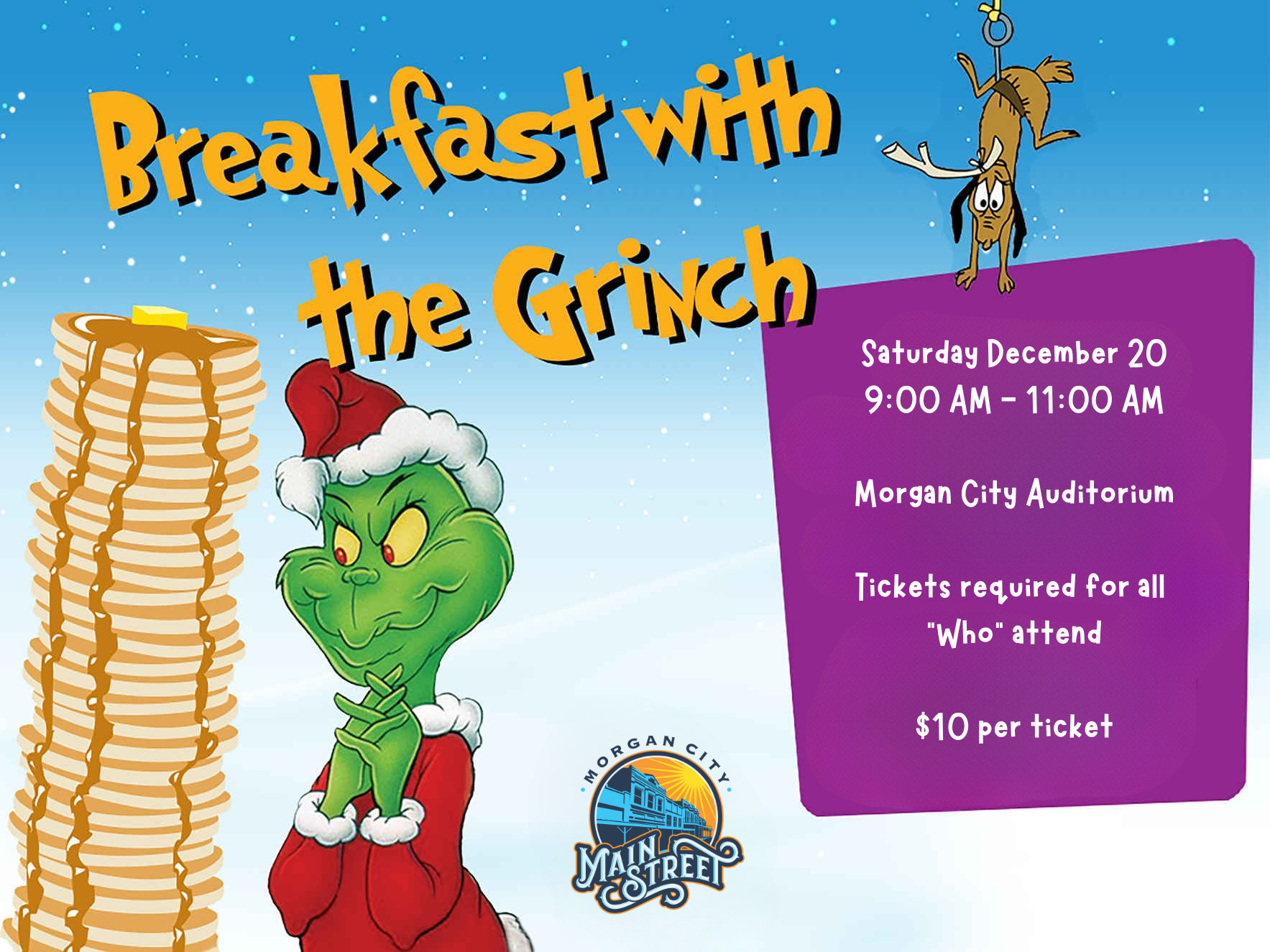 Campaign cover image for Pancake Breakfast with  The Grinch