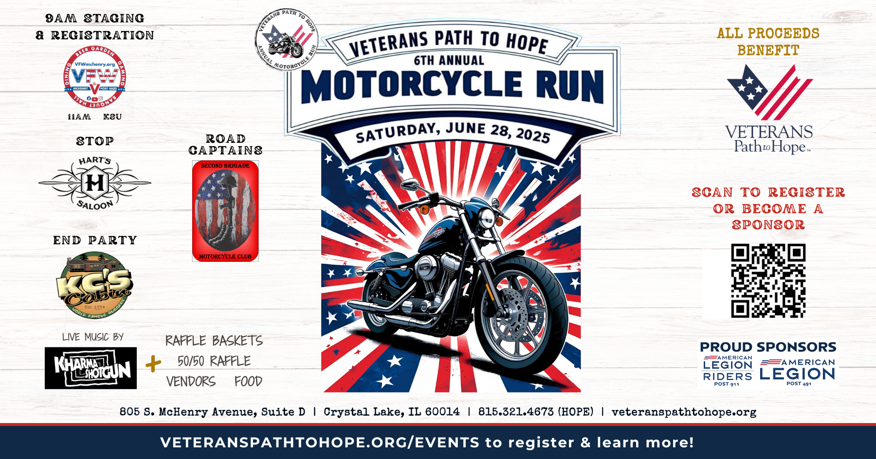 Campaign cover image for 2025 6th Annual VPH Motorcycle Run
