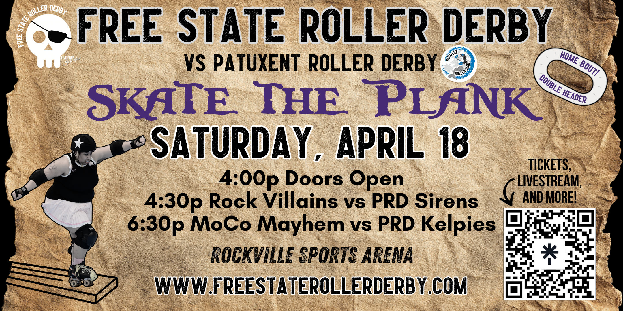 Campaign cover image for FSRD: Skate the Plank Double Header