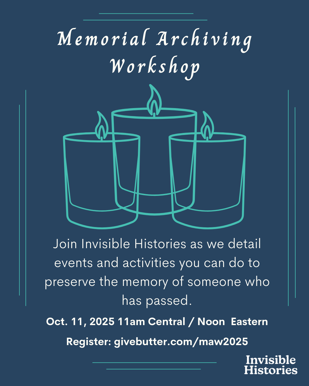 Campaign cover image for Memorial Archiving Workshop 2025