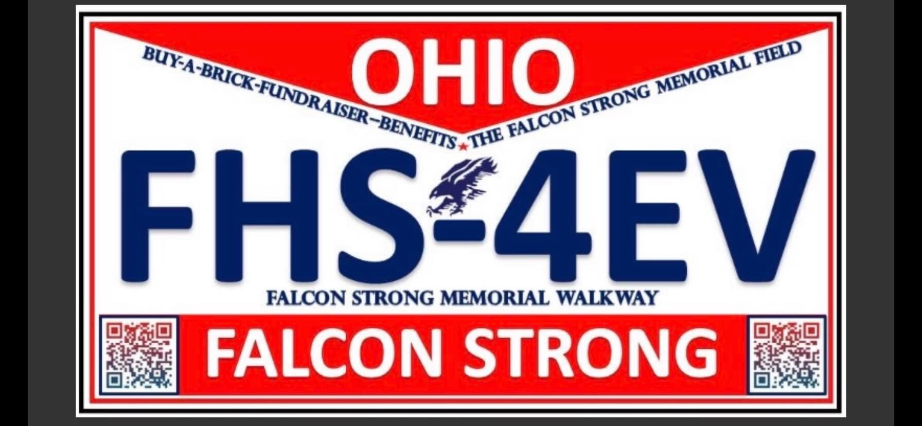 Campaign cover image for Falcon Strong License Plate sign