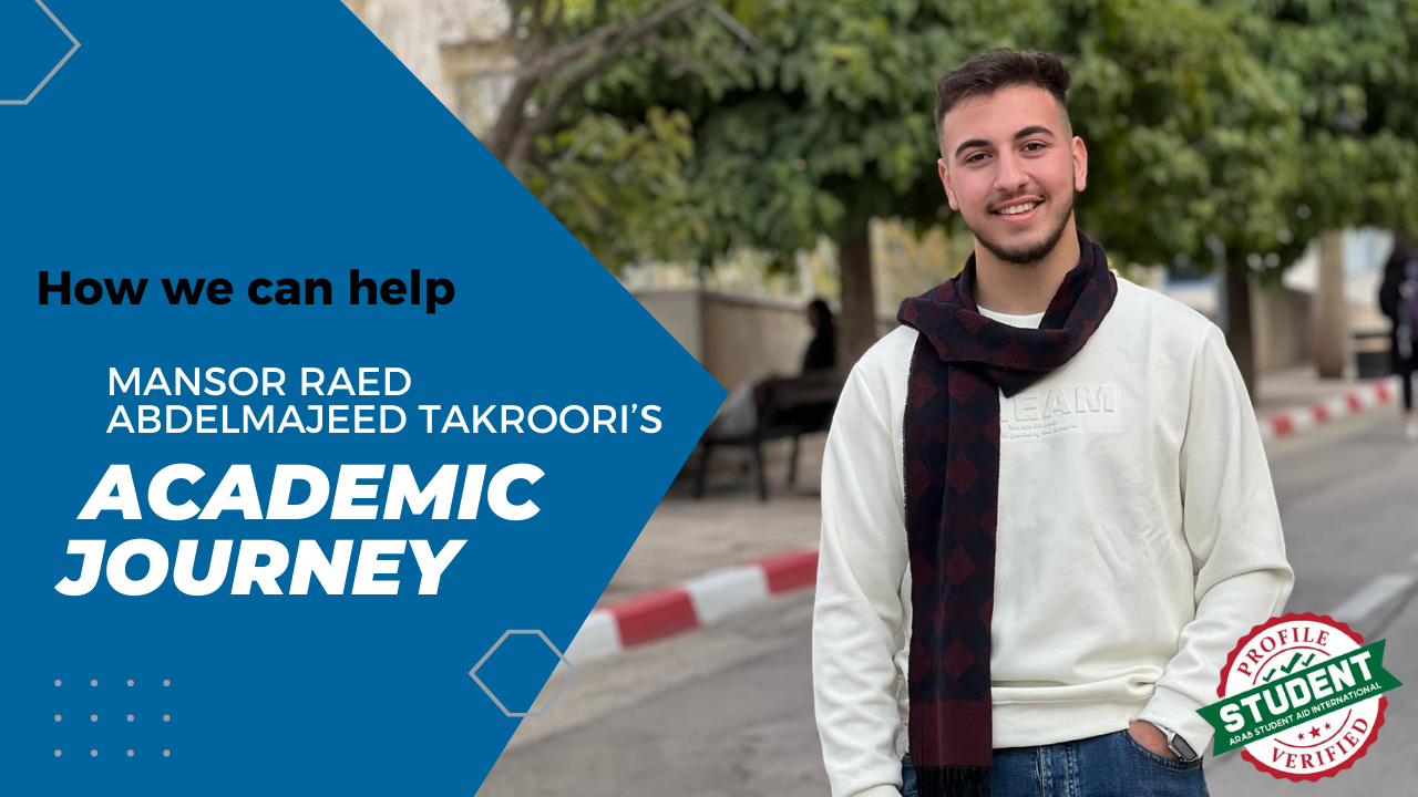 Campaign cover image for Mansor Raed Abdelmajeed Takroori | Nablus, Palestine