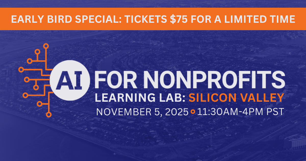 Campaign cover image for AI for Nonprofits Learning Lab — Silicon Valley — Wed Nov 05 2025