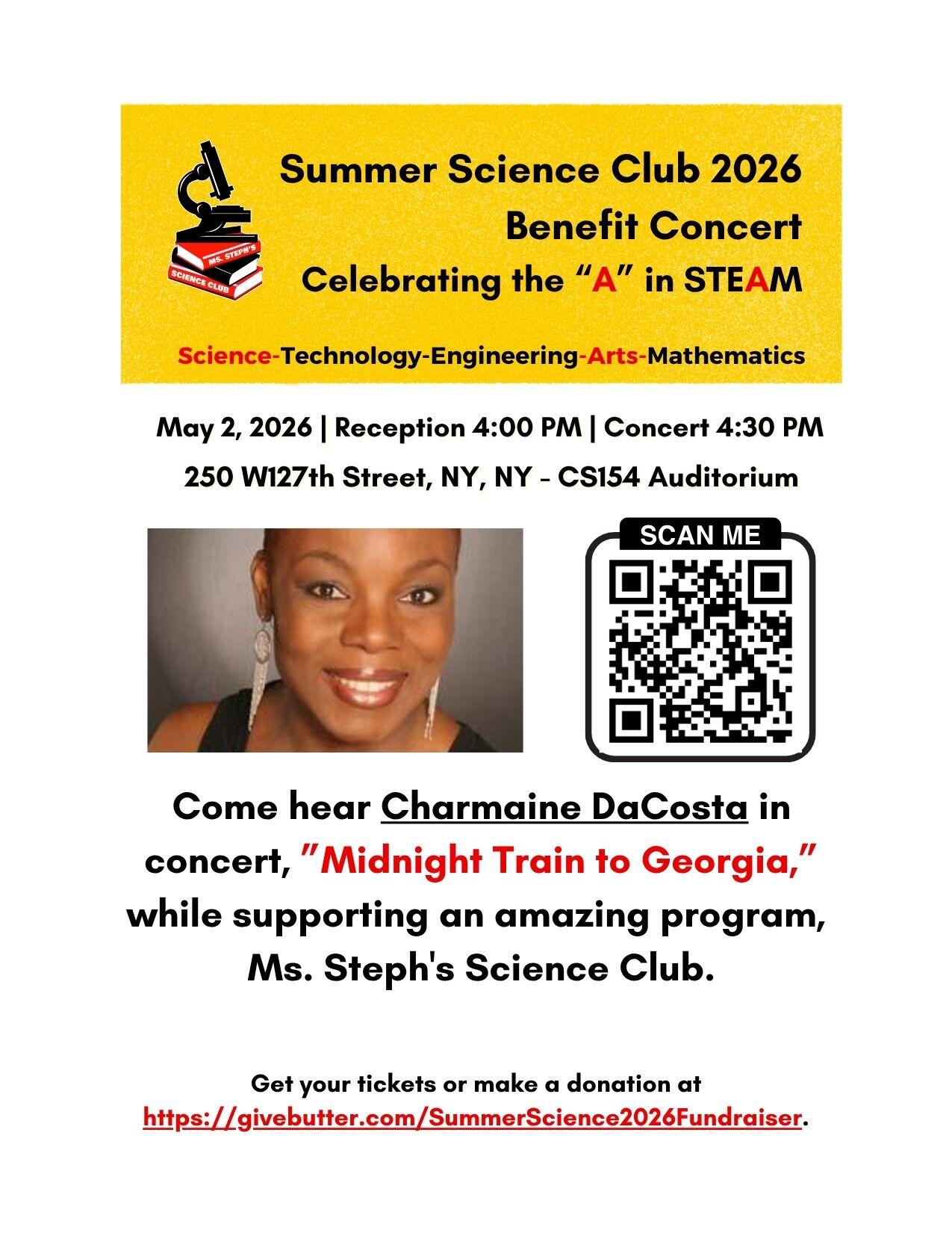 Campaign cover image for Summer Science Club 2026 Benefit Concert