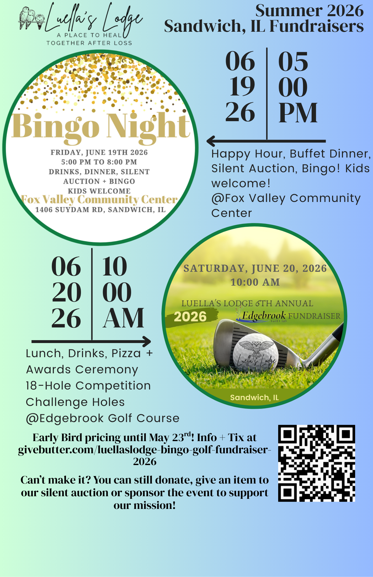Campaign cover image for Annual Bingo Night + Golf Competition Fundraiser