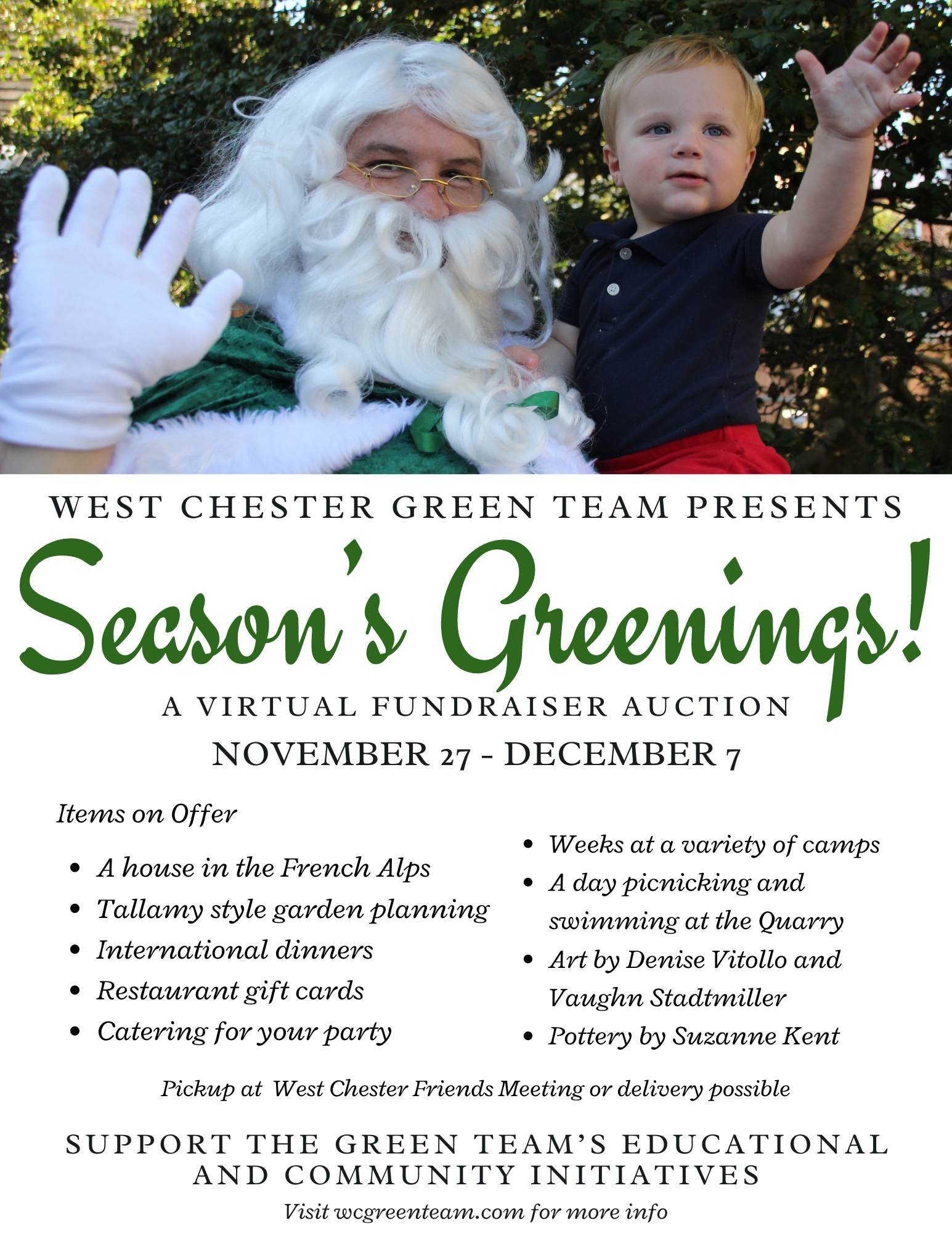 Campaign cover image for Seasons Greenings Virtual Auction
