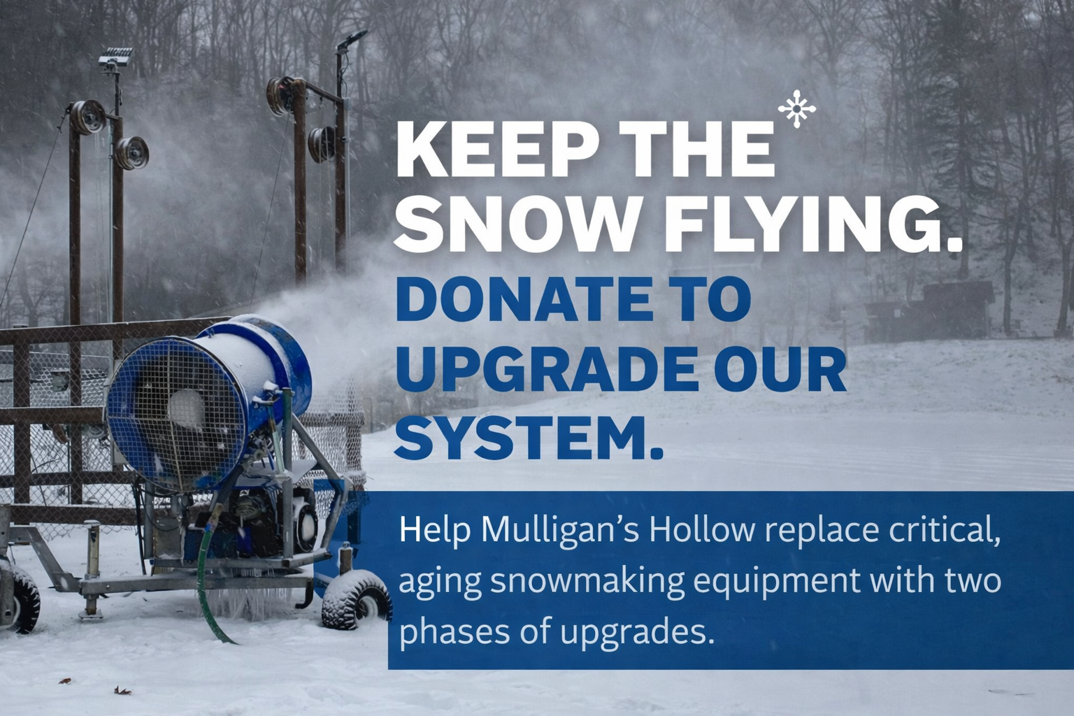 Campaign cover image for Help Us Make The Snow Fly!