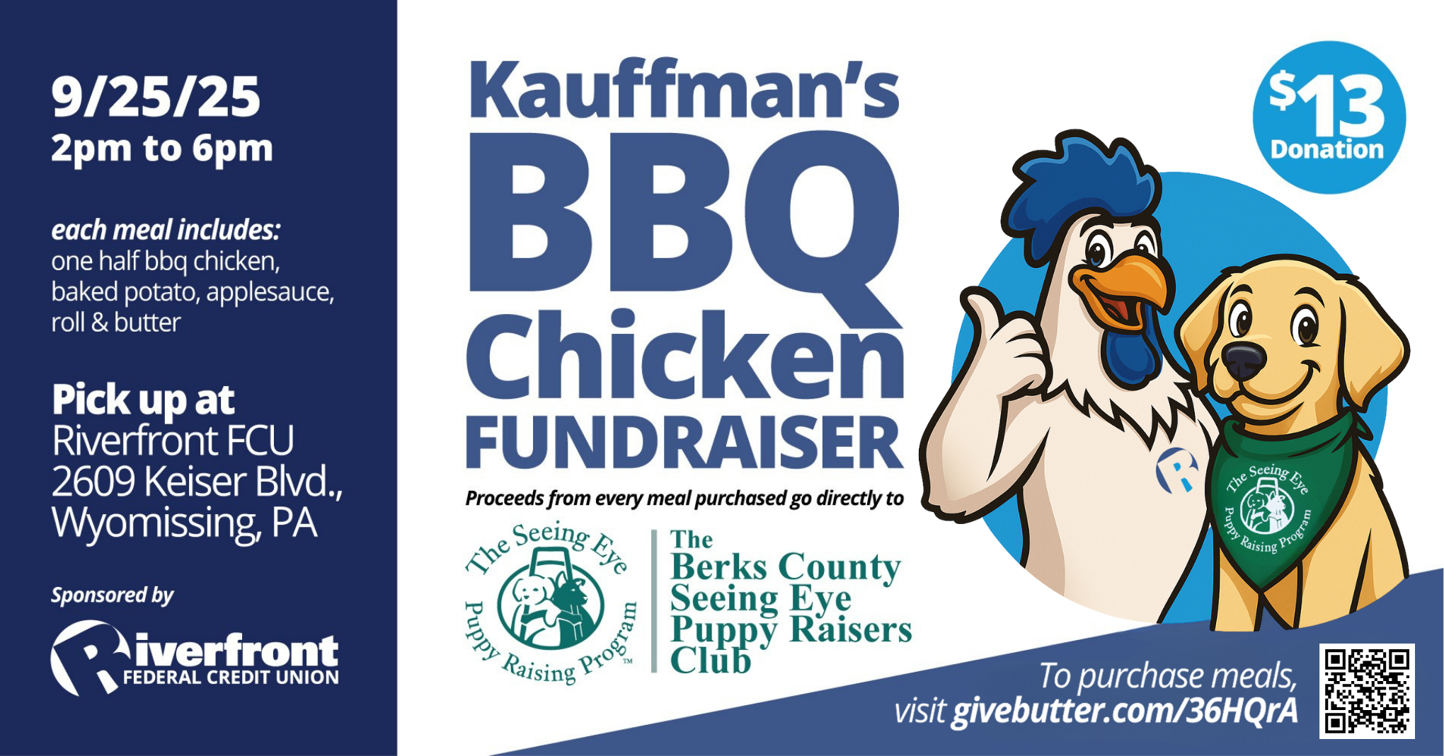 Campaign cover image for Kauffman’s Chicken BBQ Fundraiser