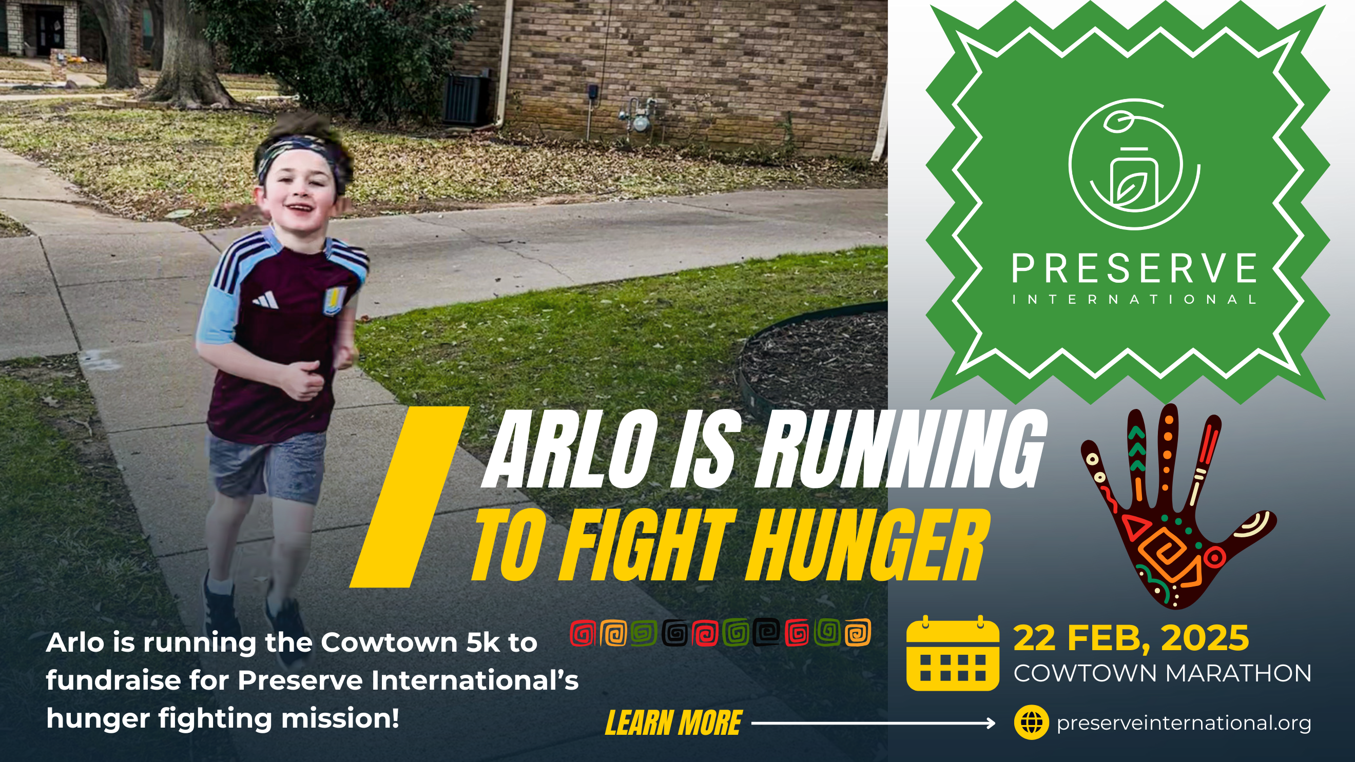 Campaign cover image for Running for Preserve: 2025 Cowtown Marathon