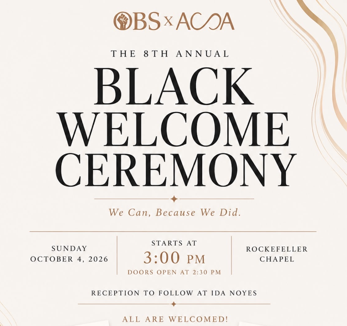 Campaign cover image for The Eighth Annual Black Welcome Ceremony
