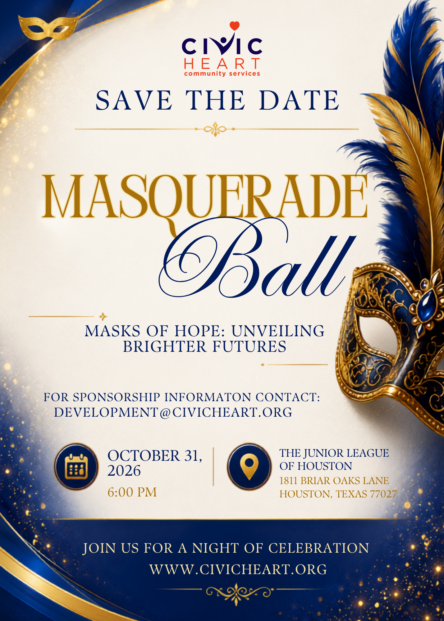 Campaign cover image for Civic Heart Masquerade Ball