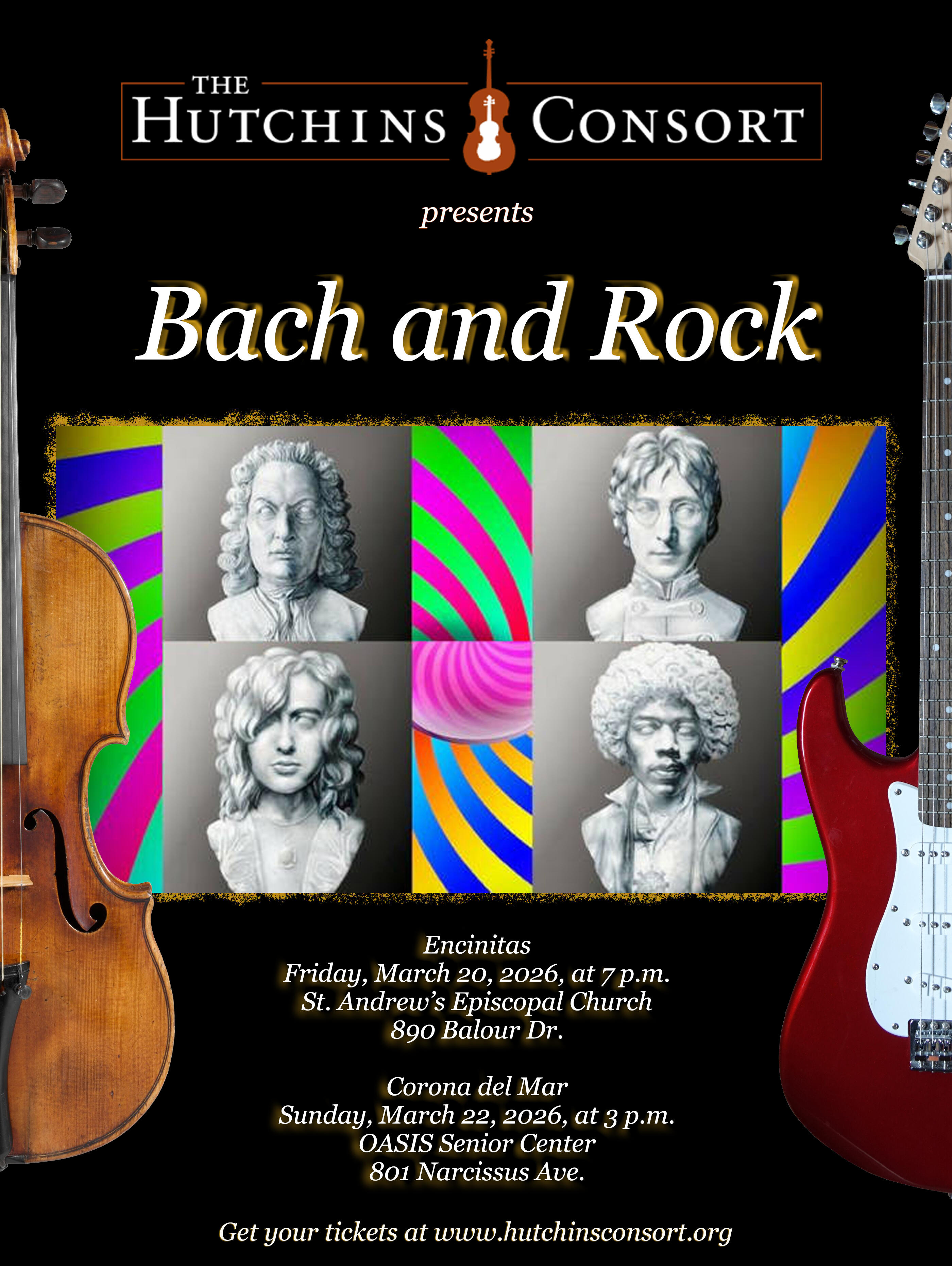 Campaign cover image for Hutchins Consort: Bach and Rock (Encinitas)