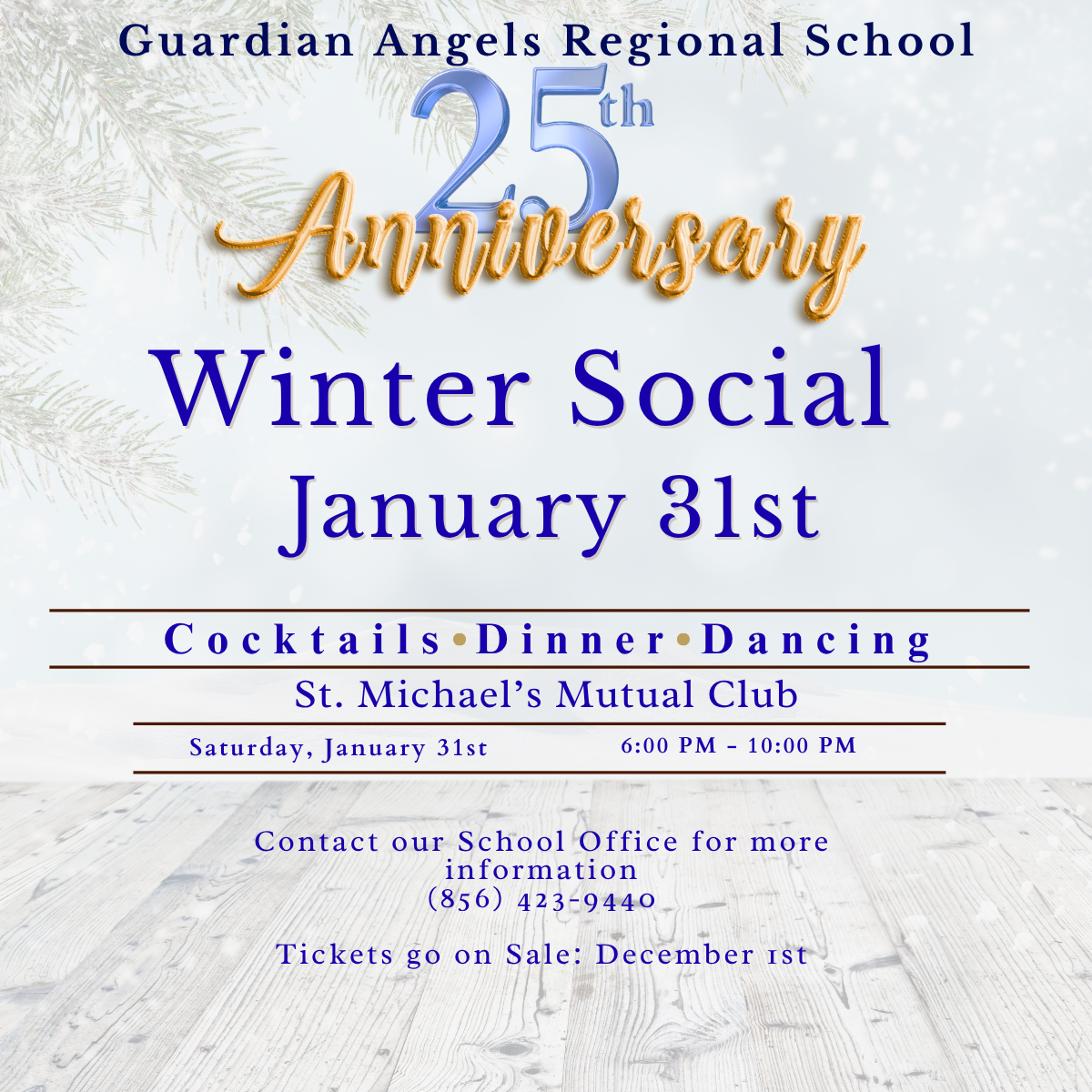 Campaign cover image for Guardian Angels Regional School Winter Social