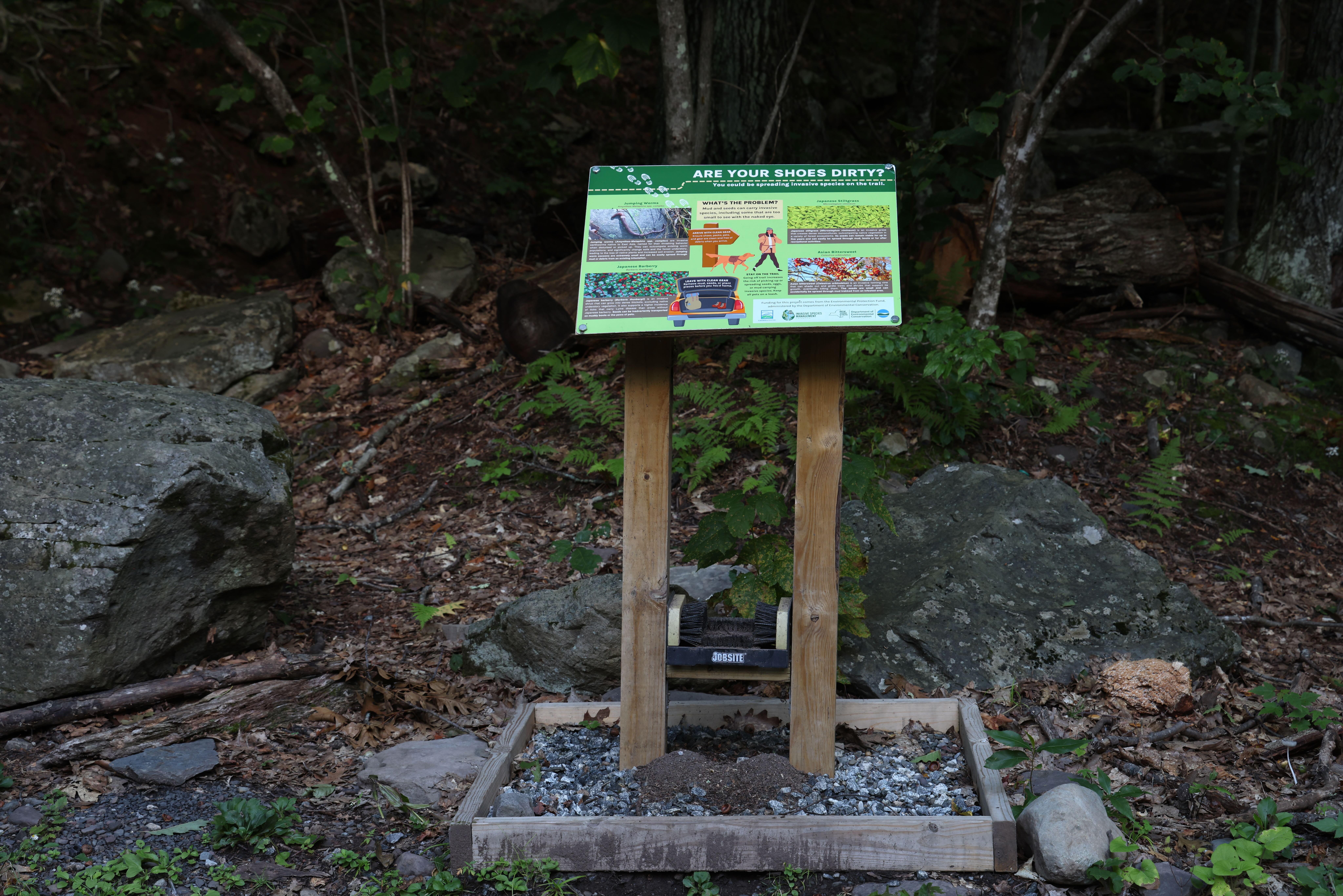 Campaign cover image for Boot Brush Installation Volunteer Day at Platte Clove Preserve