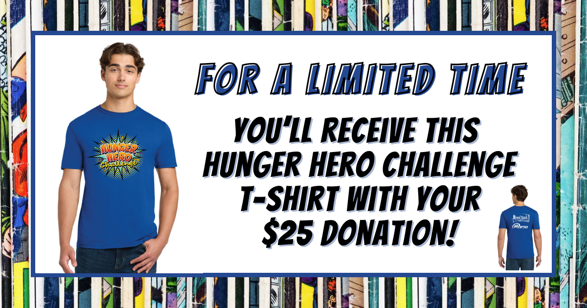 Campaign cover image for Hunger Hero Challenge T-Shirts 2025