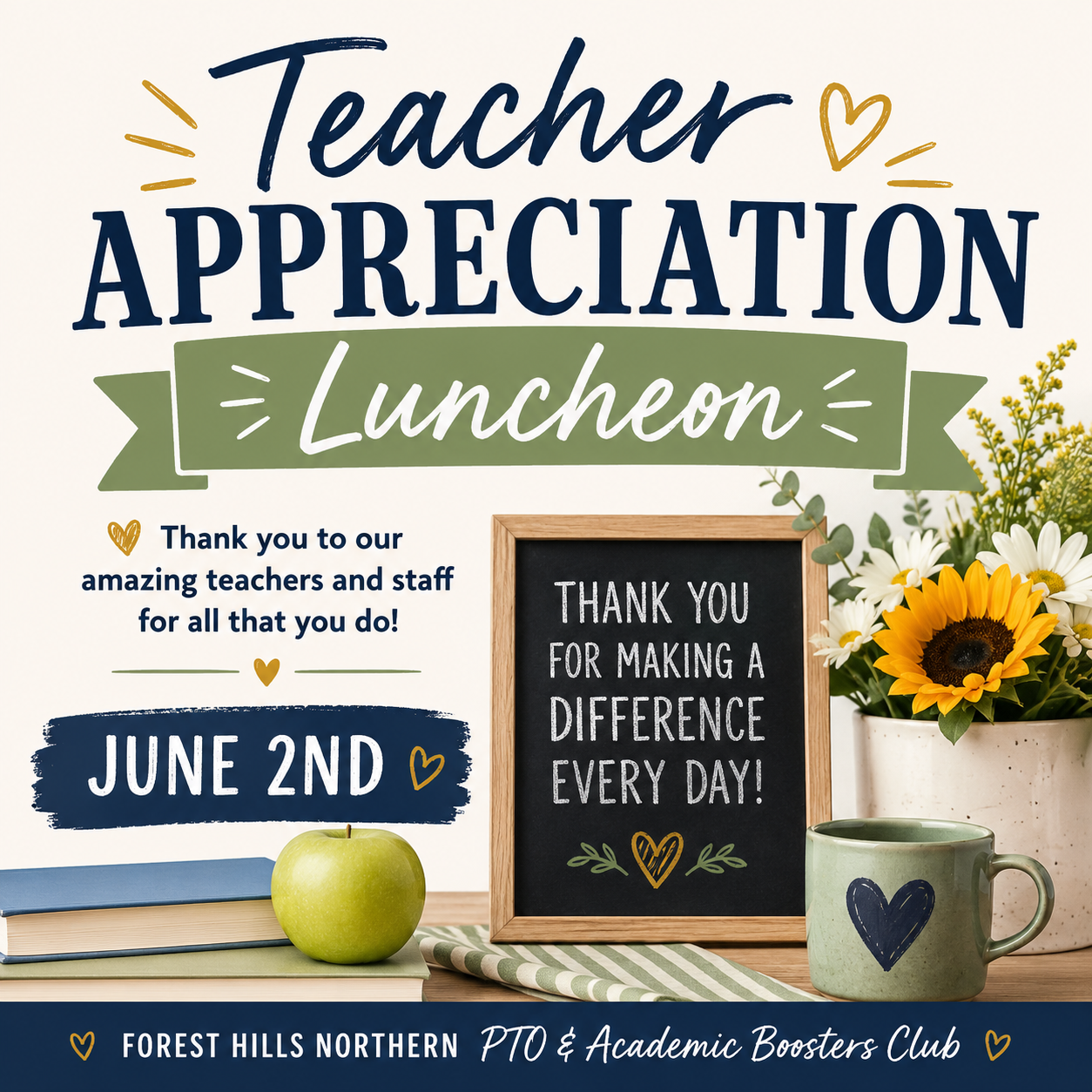 Campaign cover for 2025-2026 Teacher Appreciation Luncheon