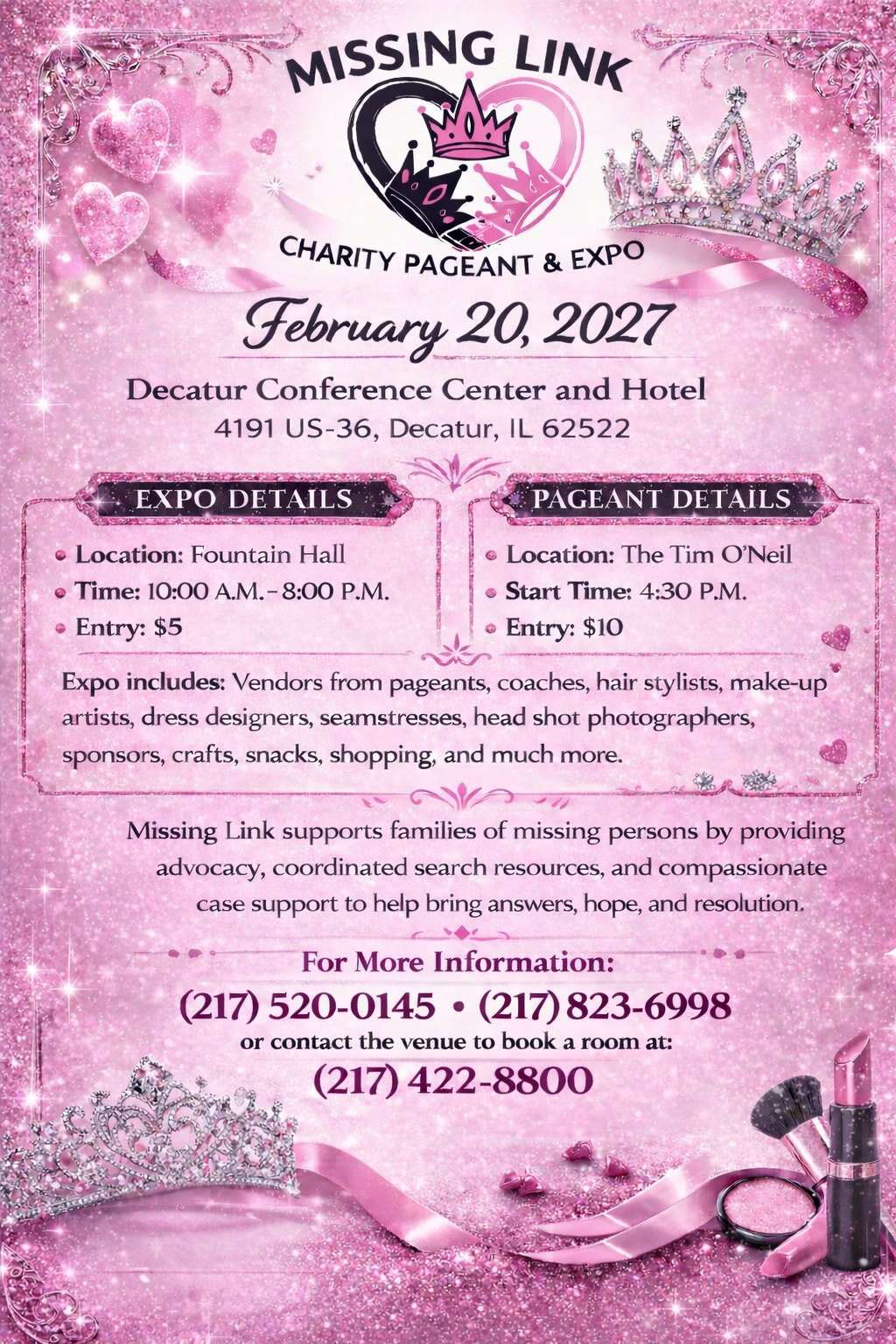 Campaign cover image for The Missing Link Charity Pageant & Expo