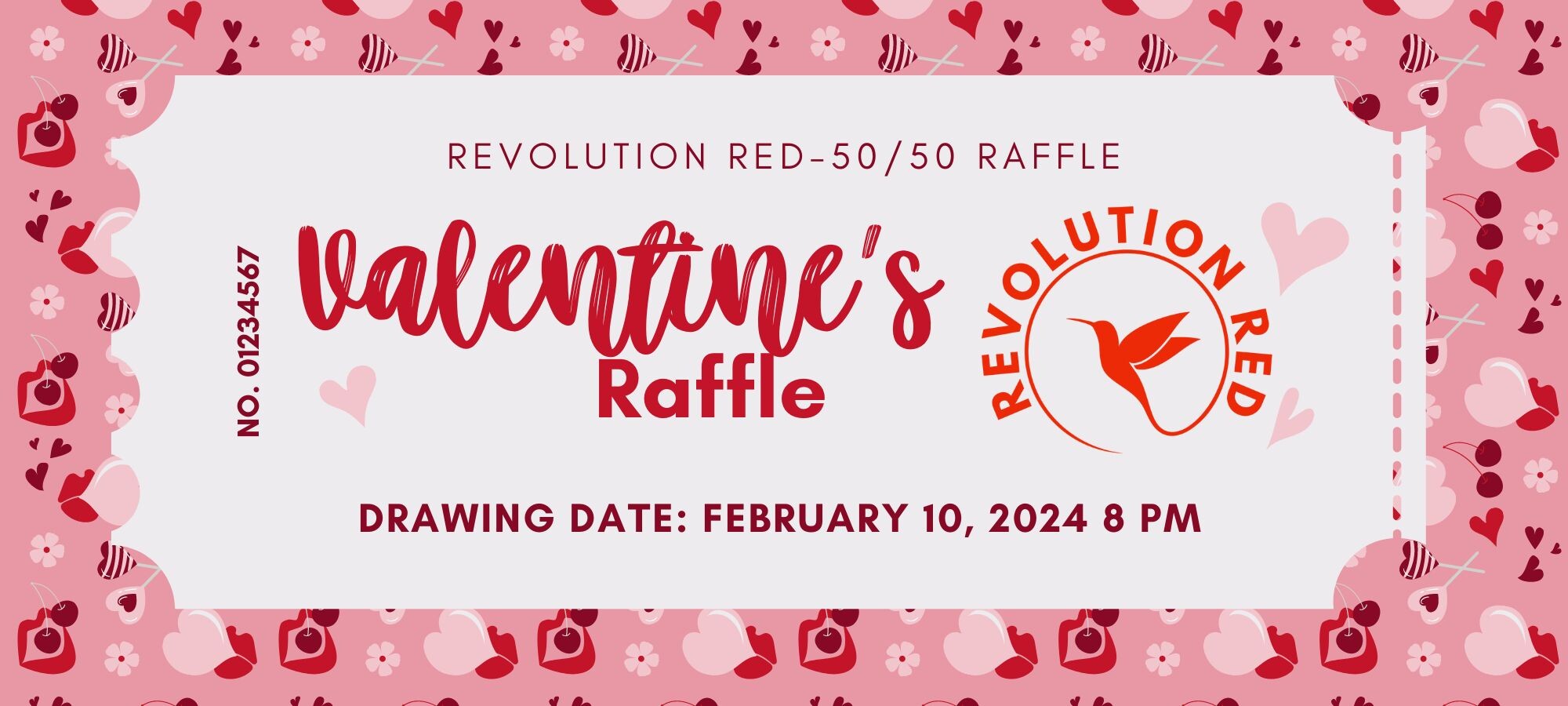 Valentine's Day 50/50 Raffle | Revolution Red