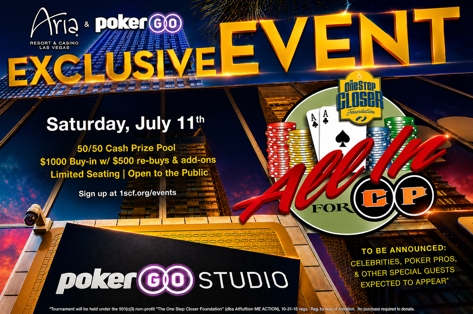 Campaign cover image for 1SCF Charity Poker Vegas 2026
