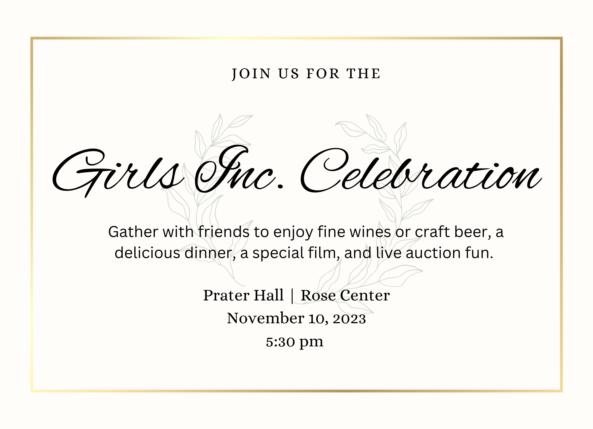 Campaign cover image for 2023 Girls Inc. Celebration