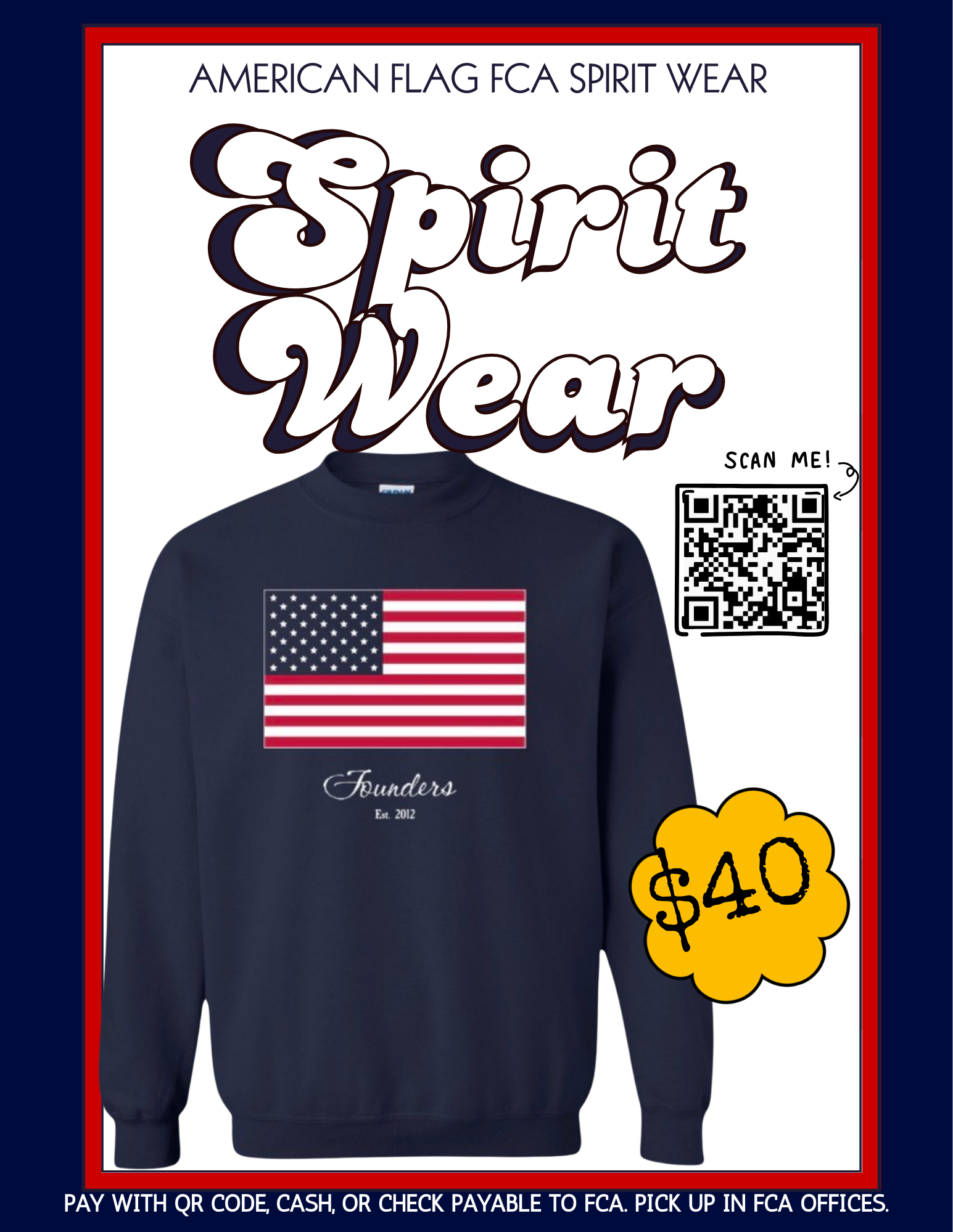 Campaign cover image for American Flag FCA Spirit Wear + 2025 Fall Festival