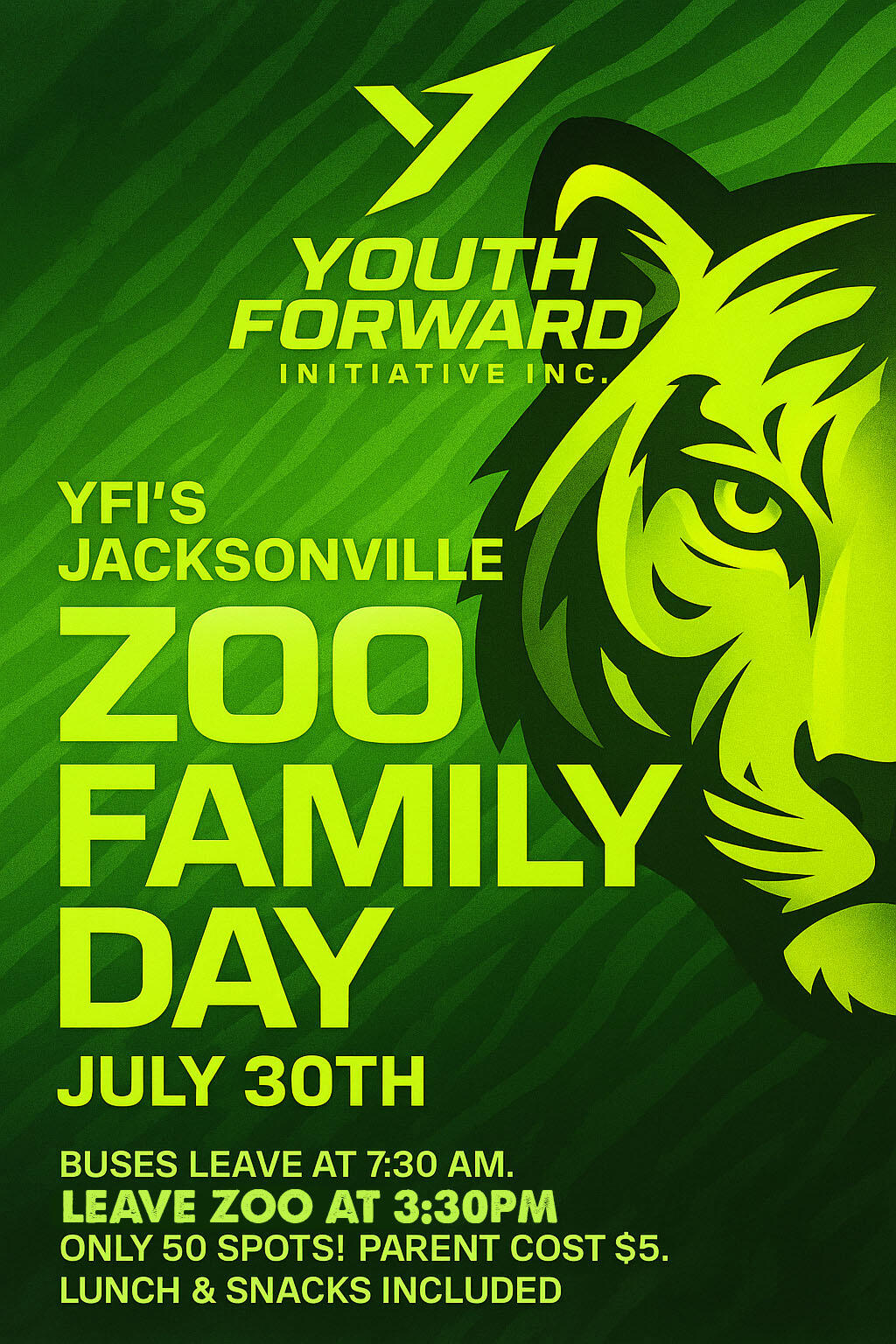 Campaign cover image for YFI's JACKSONVILLE ZOO FAMILY DAY