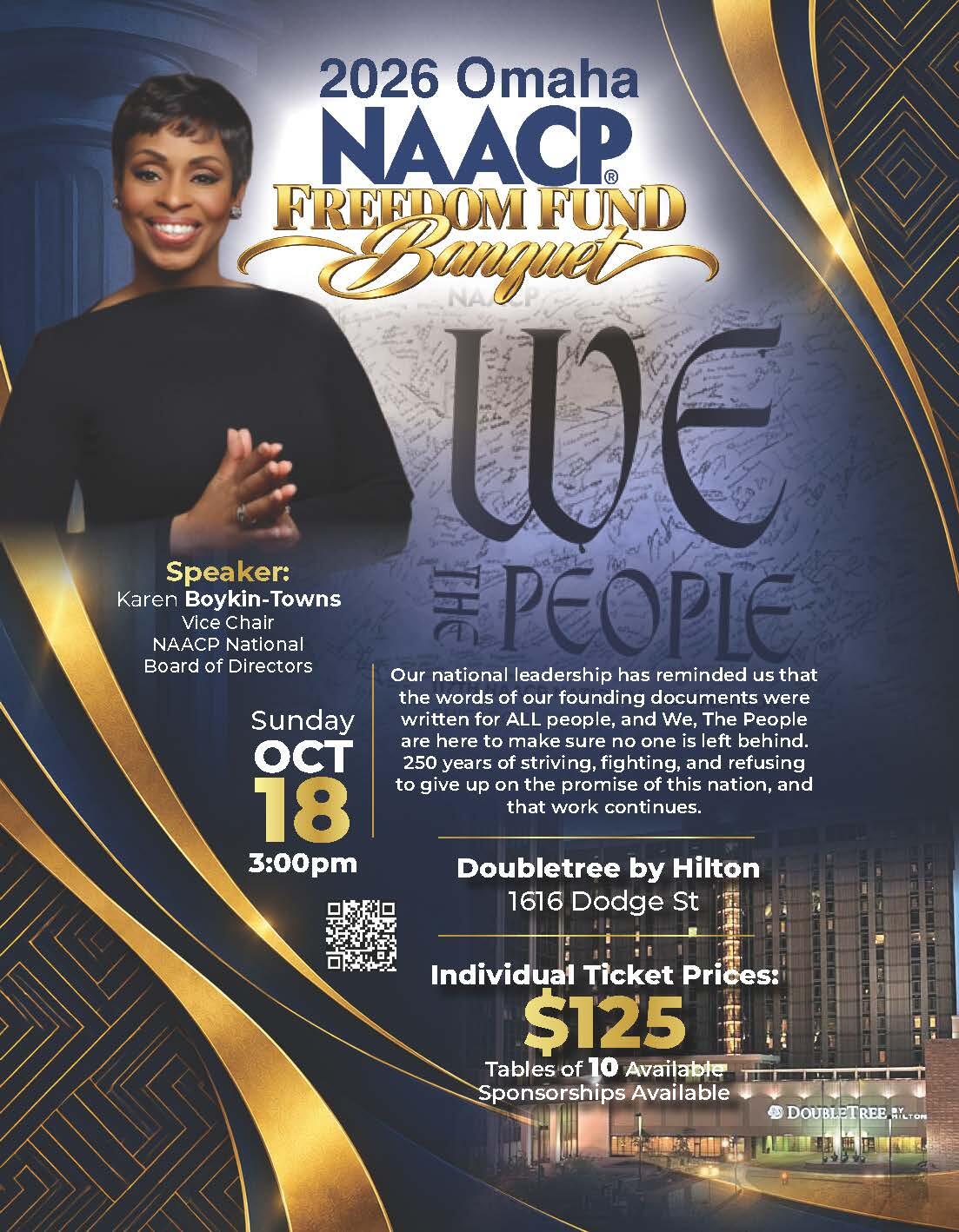 Campaign cover image for 2026 Omaha NAACP Freedom Fund Banquet