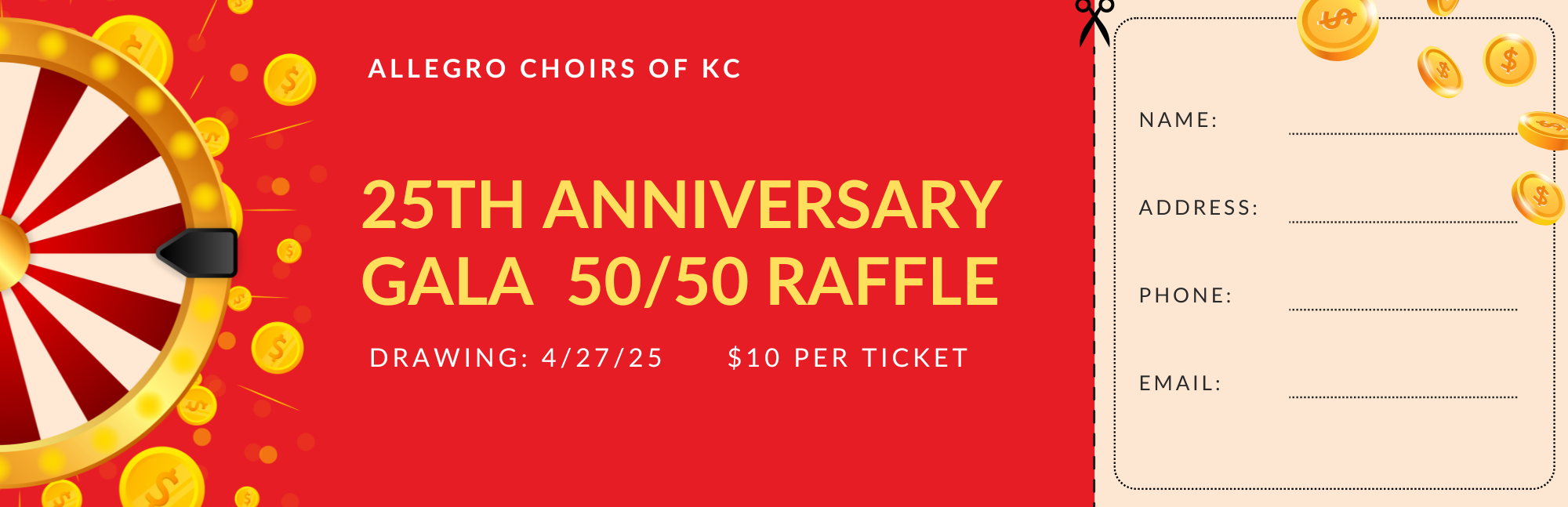 Campaign cover image for 50/50 CASH RAFFLE