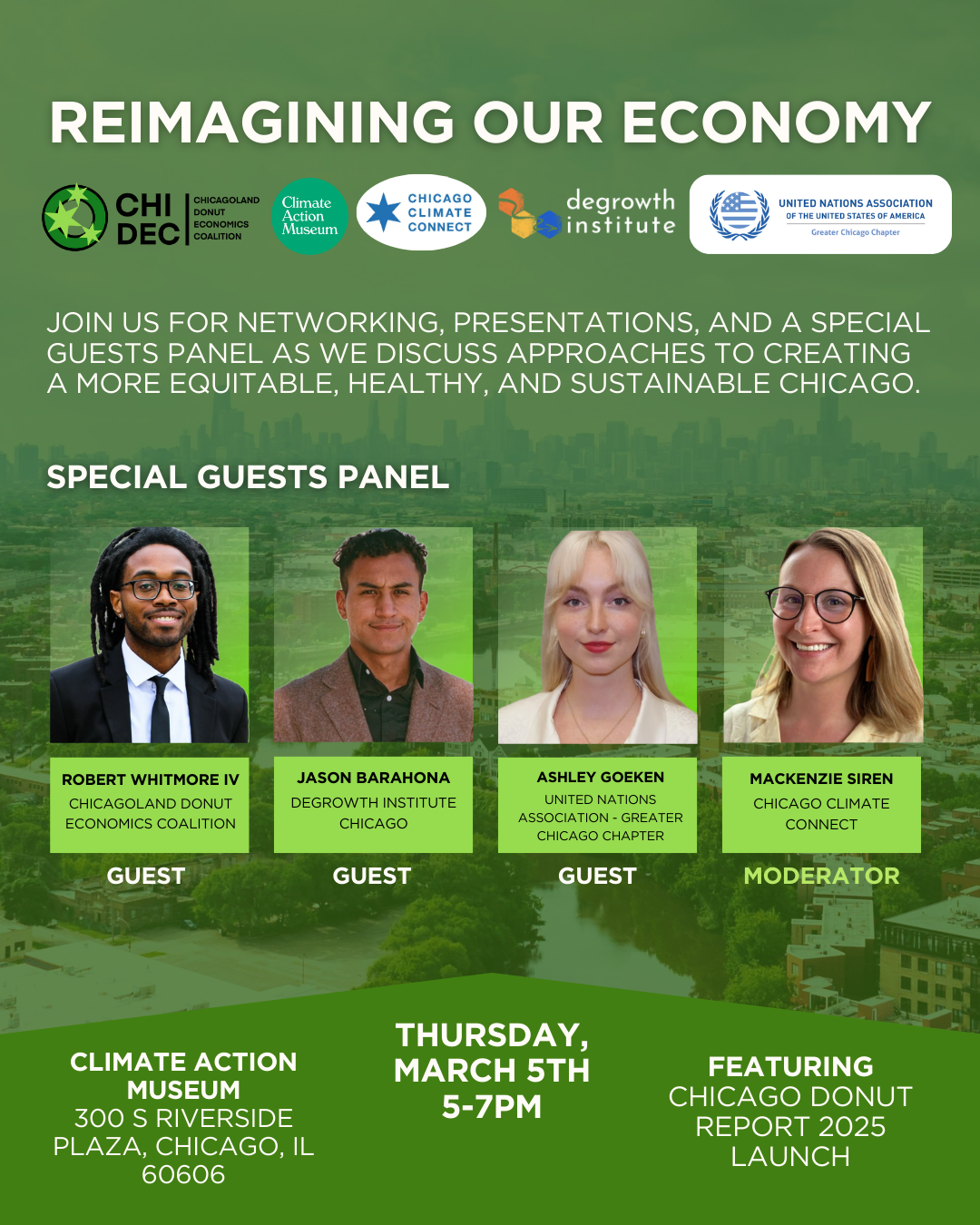 Campaign cover image for Reimagining Our Economy Panel Discussion