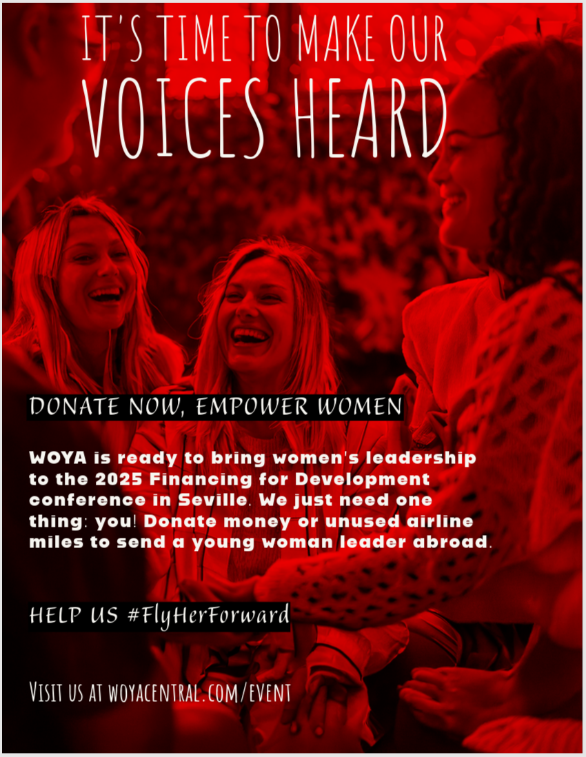 Campaign cover image for Empower Her Voice at the Global Stage – Fly Her Mission to Seville!