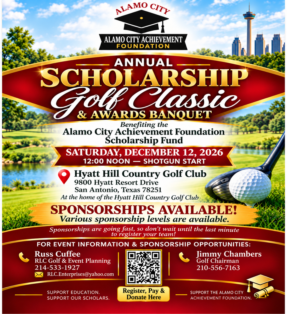 Campaign cover image for 2026 Alamo City Achievement Foundation Golf Classic