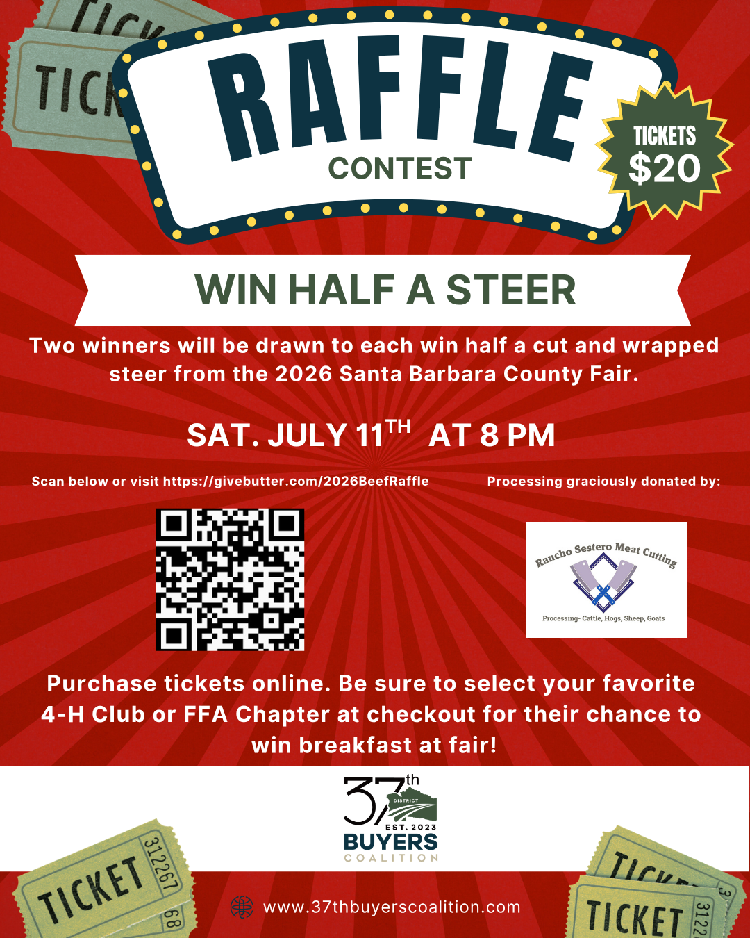 Half Beef Raffle 2026 Beef Raffle | 37th District Buyer's Coalition