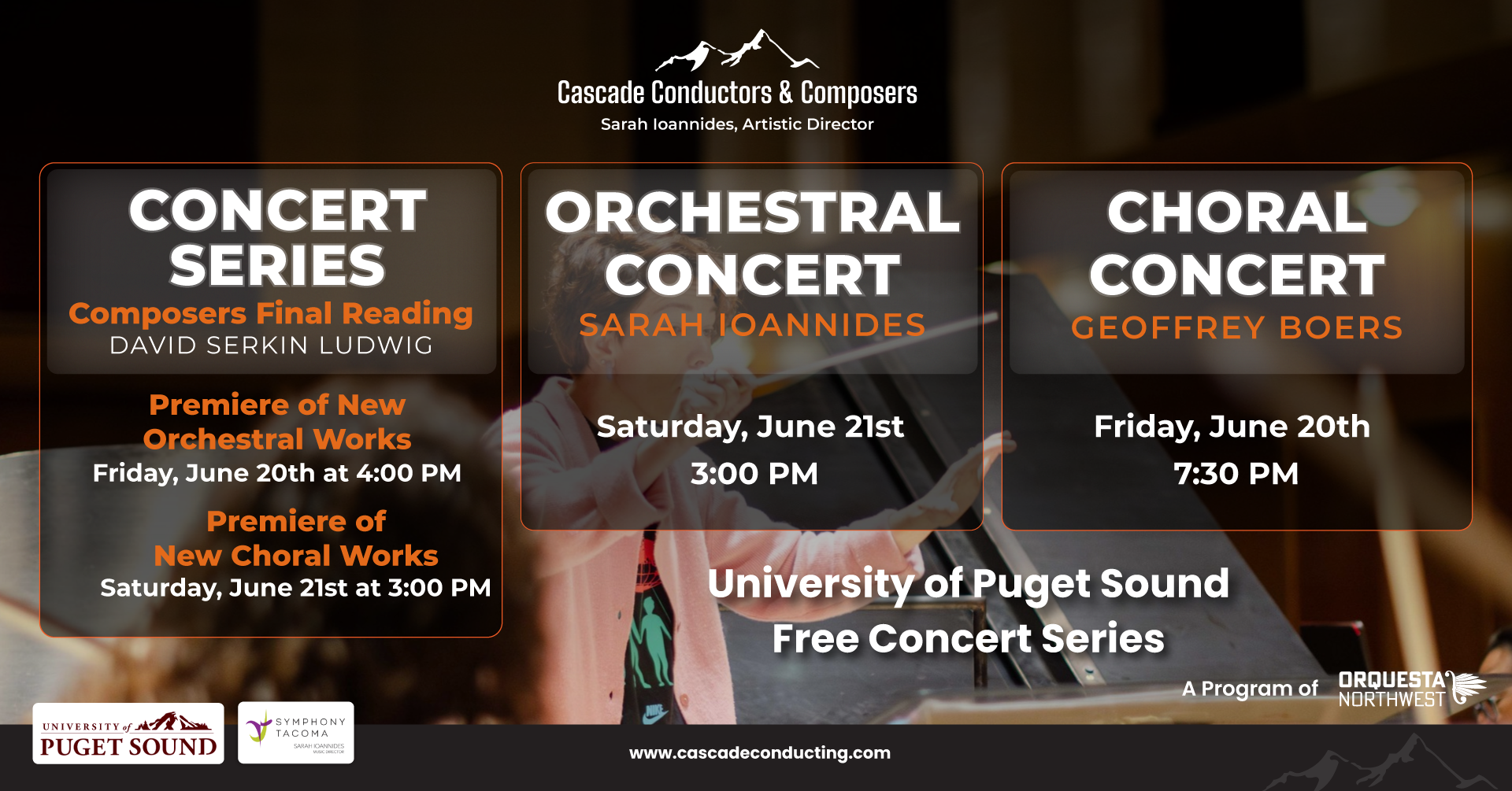 Campaign cover image for Cascade Conductors and Composers 2026 Concert Series