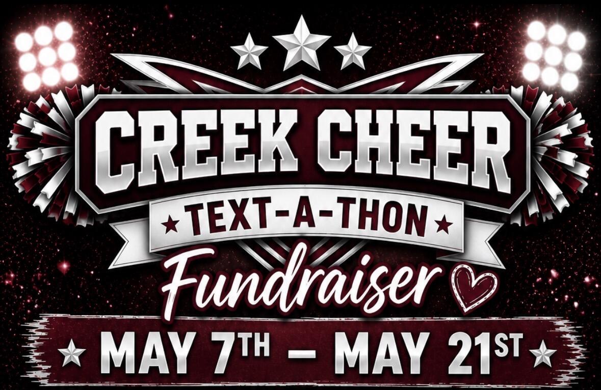 Campaign cover image for CREEK CHEER TEXT-A-THON