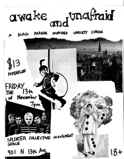 Campaign cover image for Awake and Unafraid: A Black Parade Inspired Variety Circus