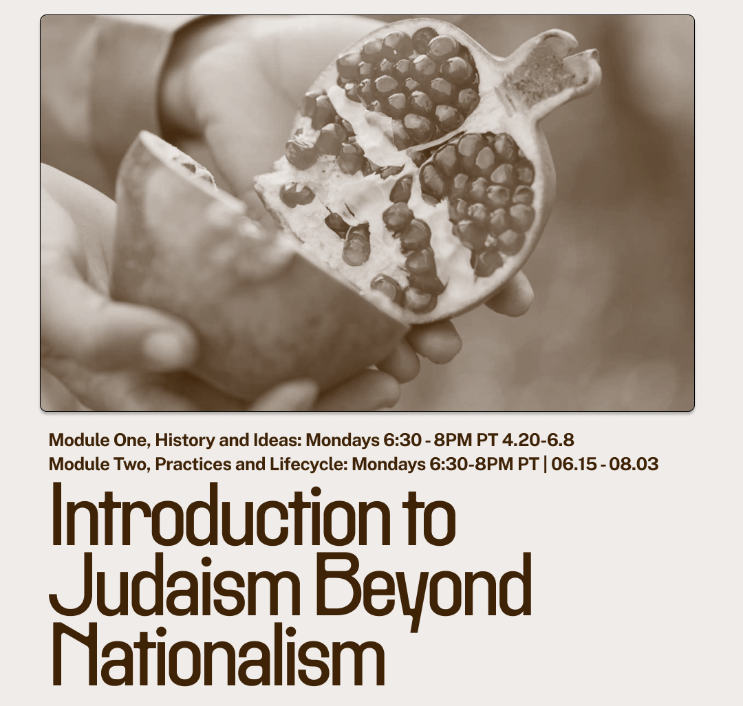 Campaign cover image for Introduction to Judaism Beyond Nationalism: Cohort 4