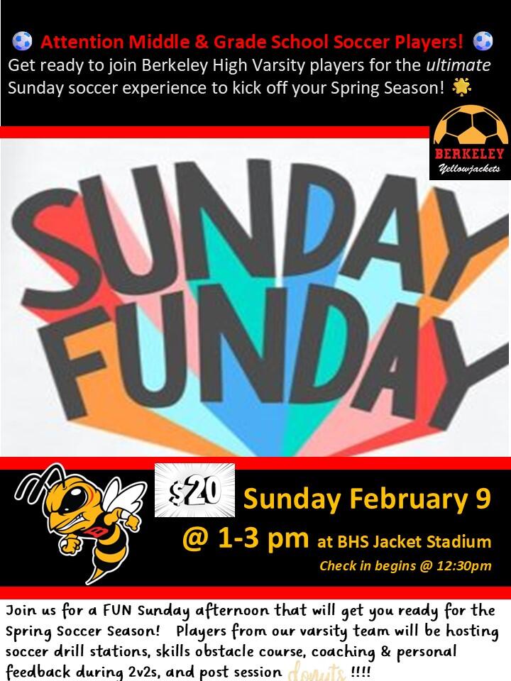 Campaign cover image for BHS Soccer Sunday FUNday